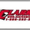 "CLARKE" Banner 24 X 48 Heavy duty weather resistant plastic with metal gromments #CB