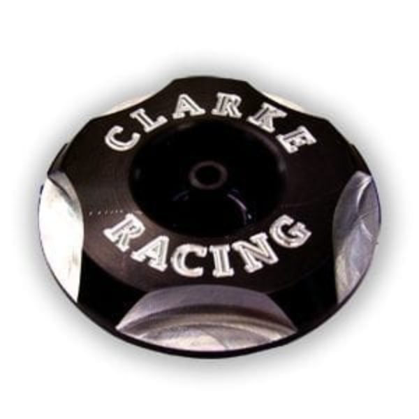 Clarke Racing Low-Profile Anodized Billet Caps # 1292-ABS (internal thread)