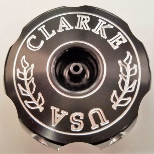 Clarke Logo Color Billet Style Anodized Gas Cap #1378bs
